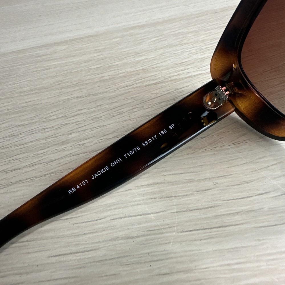 RB 4101 Jackie Ohh Polarized Sunglasses Tortoise Frames / Brown Lenses - Picture 3 of 6